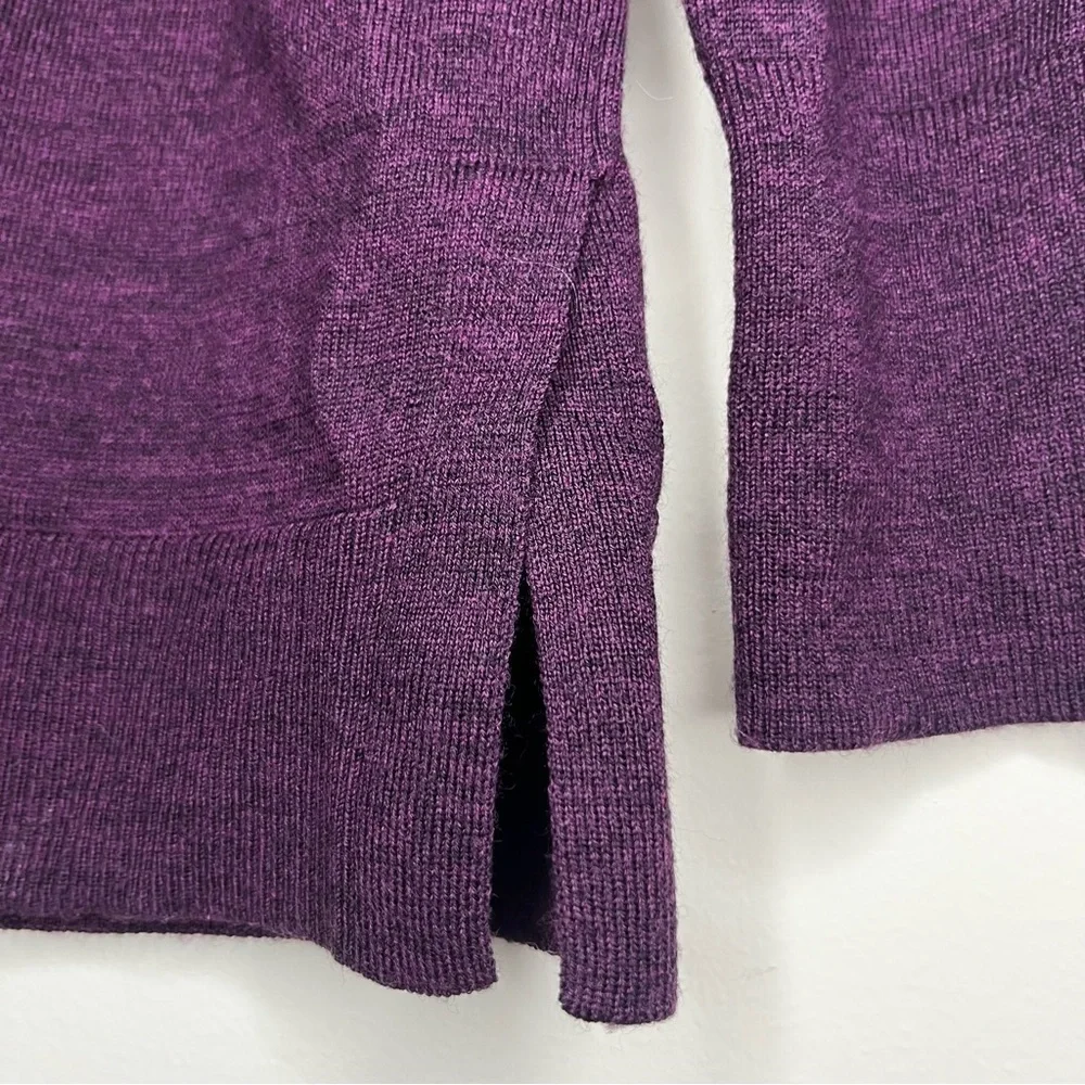 BANANA REPUBLIC Purple Extra Fine Merino Fall Winter Lagenlook Sweater